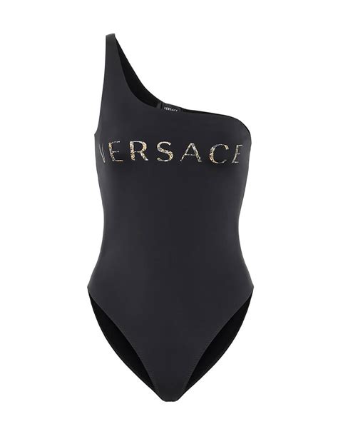 one shoulder versace swim.